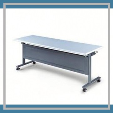 【必購網OA辦公傢俱】 KB-1860G 黑銀骨架 灰桌板 會議桌