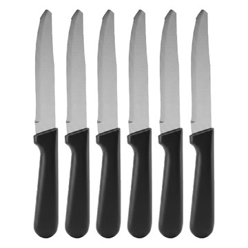 百貨King 純鋼牛排刀 20cm  6個  銀色