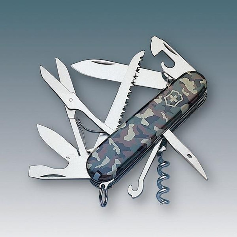 旅行用品　ナイフ　釣り　ツール　ビクトリノックス　Army　アウトドア　Victorinox　ハントマン/カモフラージュ　マルチツール　Swiss　63060　LINEショッピング