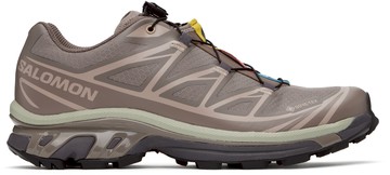 Salomon 灰褐色 XT-6 GORE-TEX 运动鞋
