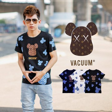 【NB1425J】韓國製VACUUM經典滿版印花小熊短TEE(LE-BV231)