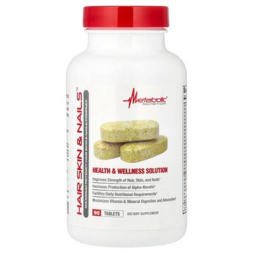 Metabolic Nutrition, 頭髮、皮膚和指甲，90 片