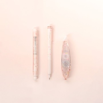 Tombow Sheer Stone水磨石系列文具組/ 粉紅 eslite誠品