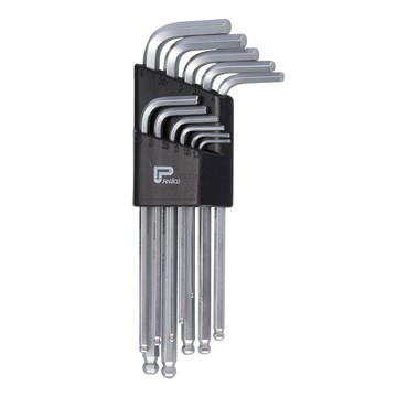 【Panrico 百利世】11件式白金鋼球型六角扳手組(公制)