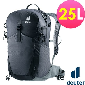 【Deuter】TRAIL輕量拔熱透氣背包/登山健行背包25L/ 3440523 黑