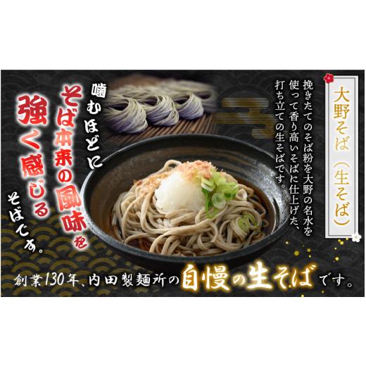 ふるさと納税 福井県 大野市 越前大野産 石臼挽き 越前そば 生そば5食 ＋ きしめん6食（つゆ付）