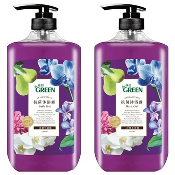 GREEN 綠的 抗菌沐浴露 洋梨小蒼蘭  1L  2瓶