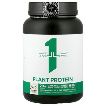 Rule One Proteins, 植物蛋白質粉混合飲品，香草味，1.37 磅（620 克）