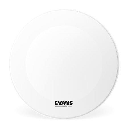 Evans EQ3 Resonant Coated White Bass Drum Head, No Port, 26 Inch 並行輸入品