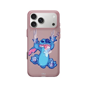 iPhone 17 Pro Max Clear (相機按鈕) 晶醺玫 - 迪士尼-史迪奇 Disney Stitch - 搞怪系列-怪可愛