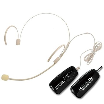 漢麟HANLIN雙耳掛2.4G麥克風/灰黑