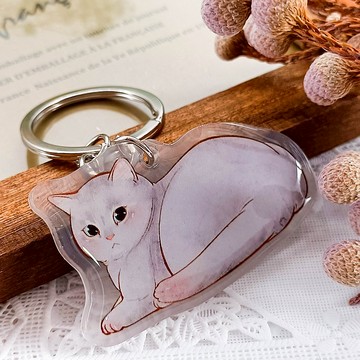 040藍貓BRussian Blue B/晶透吊飾 stationery charm