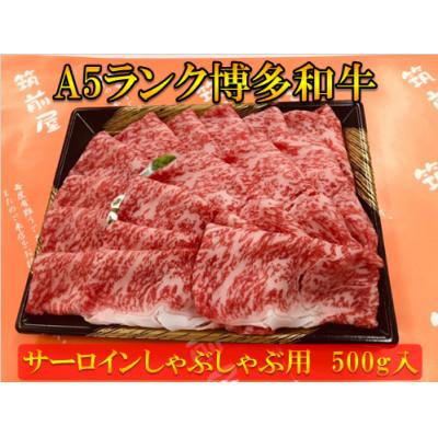 ふるさと納税 太宰府市 サーロインしゃぶしゃぶ用(500g)(太宰府市)