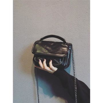 MK DA小包包女2025新款設計通勤手提郵差包高級感鏈條單肩斜挎包