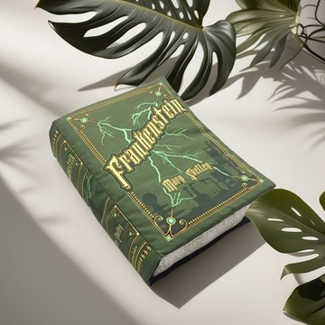 新品🚀🚀✨科學怪人 毛絨創意玩具 Frankenstein 抱枕書本公仔玩偶
