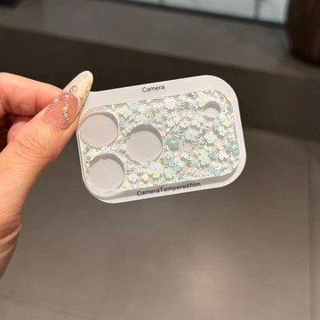 ins風花朵鏡頭膜適用iPhone17Pro/17ProMax全覆蓋防刮裝飾鏡頭貼