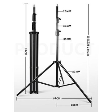 加粗3米橫桿攝影背景架便攜伸縮龍門架攝影燈人像拍照支架送夾子