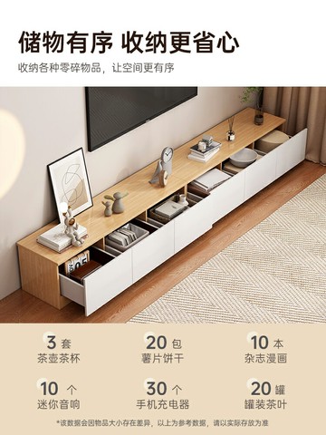 新款電視柜客廳家用簡約現代落地收納儲物一體2024新款小戶型電視機柜