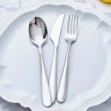 日本進口 LUCKY WOOD小林餐具不銹鋼 西餐具 叉勺刀 餐勺叉