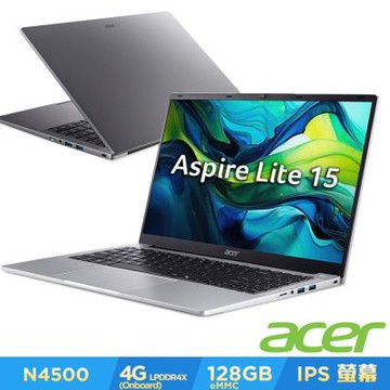 Acer 宏碁 Aspire Lite AL15-32P-C9S9 15.6吋筆電(N4500/4GB/128GB/Win11)