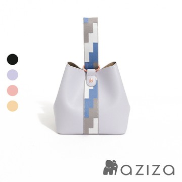aziza NINA圖騰限量版斜背手拎兩用水桶包