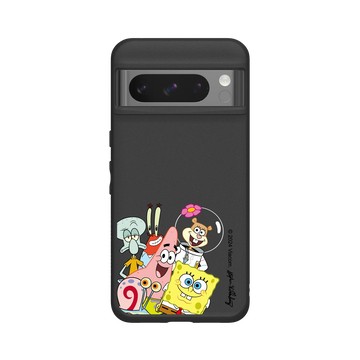 Pixel 8 Pro SolidSuit 黑 - 海綿寶寶 SpongeBob - 比奇堡居民