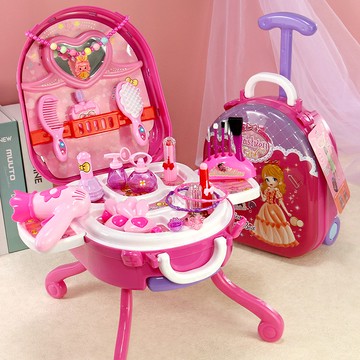 台灣發貨🔸兒童玩具✅女童扮家家酒 公主梳妝檯玩具 仿真化妝盒套裝 寶寶扮裝玩具 女孩扮裝玩具 兒童化妝玩具