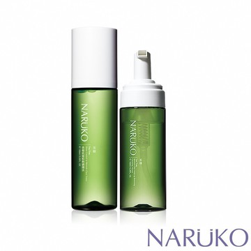 【NARUKO牛爾】茶樹抗痘粉刺調理水150ml+粉刺快閃洗卸兩用慕絲150ml(化妝水/卸妝洗臉/毛孔粉刺)