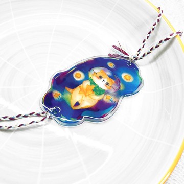 Chamili 星球系列 星貓小宇宙 - 手作手繪書籤