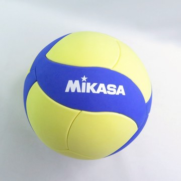 MIKASA 排球 MKVS123W 螺旋形EVA排球 FIVB認證 5號球 黃/藍【iSport愛運動】