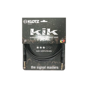 KLOTZ KIK 6.3mm-L頭 樂器導線-黑色 6m