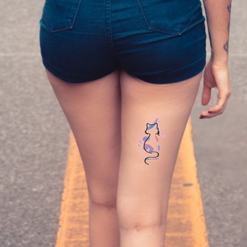 微刺青 可愛動物👑大邱紋身👑【T08Z】新 小清新 假刺青輕紋身 防水 紋身 刺青 貼紙 T08