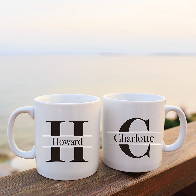 【個性禮物】 創意名字圖案定制馬克杯陶瓷杯 客製化名字 送禮