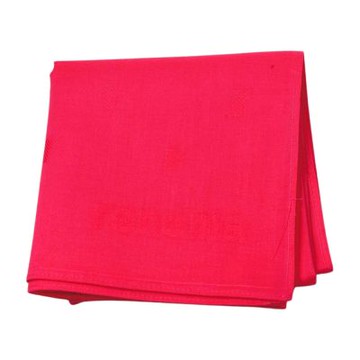 renoma PARIS 日本製桃紅底浮水印r字母LOGO圖騰帕巾(48CM)