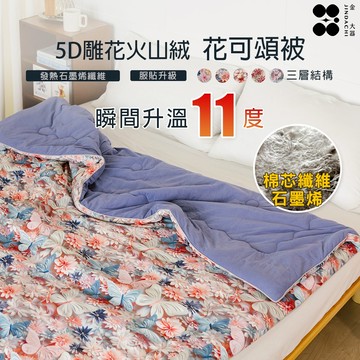 【金大器】快出貨 5D石墨烯雕花火山絨 花可頌被 贈洗被袋 棉被 被子 可水洗冬被 雲朵被 保暖被 冬天棉被 類韓國棉被