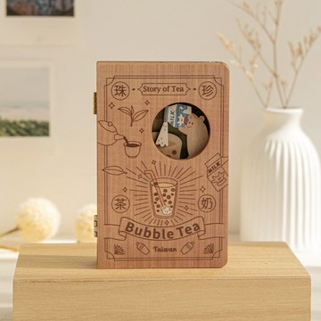 【繪本小夜燈-珍珠奶茶】台灣紀念品 / DIY組裝 / 磁控夜燈