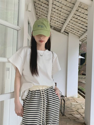 【限時79折】存在的氧氣寬鬆落肩T恤-67327