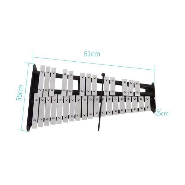 プロフェッショナル 32 ノート 折りたたみ式 Glockenspiel 木琴 ギフト用の つのマレットが含まれています