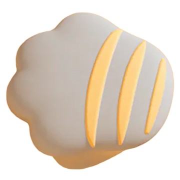 貓咪桌角防撞貼 爪背-灰 柔軟防撞 居家安全防護 簡易安裝  3.9 x 3.7cm 側邊寬2cm  1入