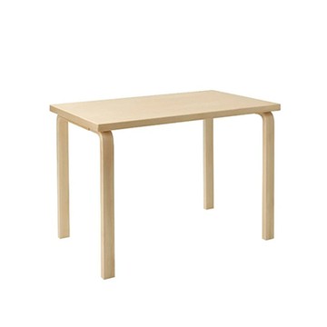 Aalto Table 80B 矩形桌（原木色、100 x 60 公分）