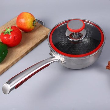 日式雪平鍋小炒鍋家用一人食奶鍋小型寶寶輔食鍋316不銹鋼鍋KATA