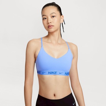 NIKE 運動內衣 女款 輕度支撐 可調式 AS W NK DF INDY LGT SPT BRA 藍 FD1063-494