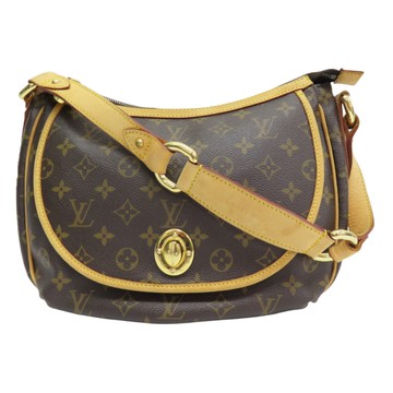 【二手名牌BRAND OFF】LOUIS VUITTON LV 路易威登 棕色 原花帆布 Tulum PM 肩背包 M40076