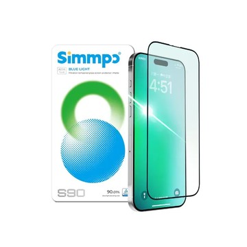 【Simmpo】S90霧面抗藍光護眼保護貼 iPhone 17系列
