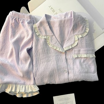 ✨台灣出貨✨睡衣女夏季短袖短褲2025新款夏天公主風大碼寬松家居服套裝