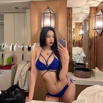 韓國2022新款性感三點式比基尼純欲風綁帶掛脖泡溫泉泳衣女度假裝