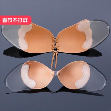 隱形胸貼女夏聚攏上托吊帶用婚紗用孕婦專用拍照無膠水罩杯小胸