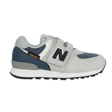 NEW BALANCE 男中童休閒運動鞋-WIDE(免運 574系列 麂皮 魔鬼氈 寬楦「P5744HP」≡排汗專家≡