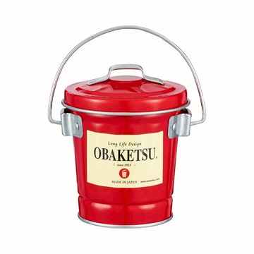 日本 OBAKETSU 手工製多功能迷你桶 0.35L(兩入組)紅色兩入組