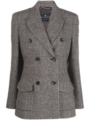 Ermanno Scervino Checked Double-Breasted Blazer